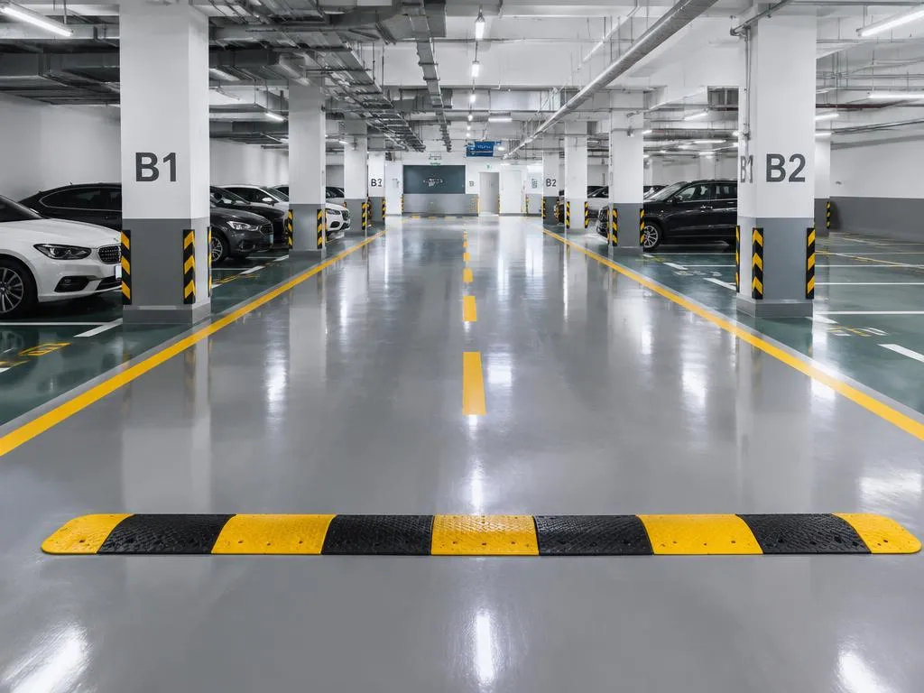 Parking flooring in Mumbai by S-Cube Interiors